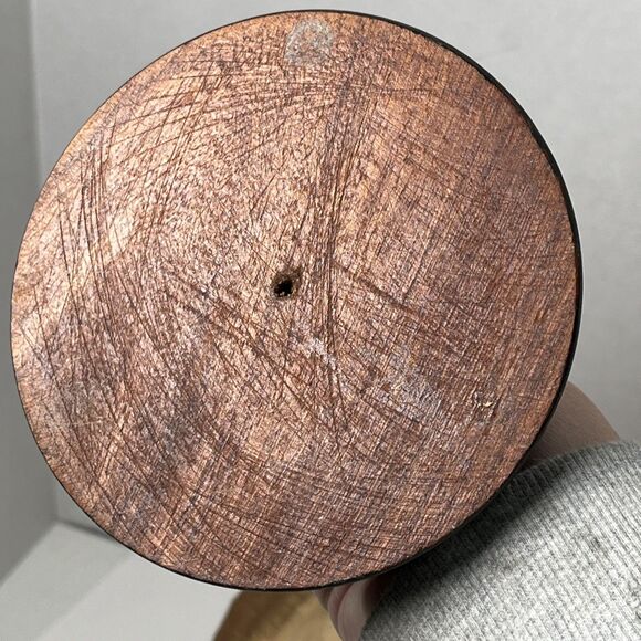 Pair Of Vintage Carved Wood Barley Twist Multi Tone Candlesticks 12” - Picture 10 of 10